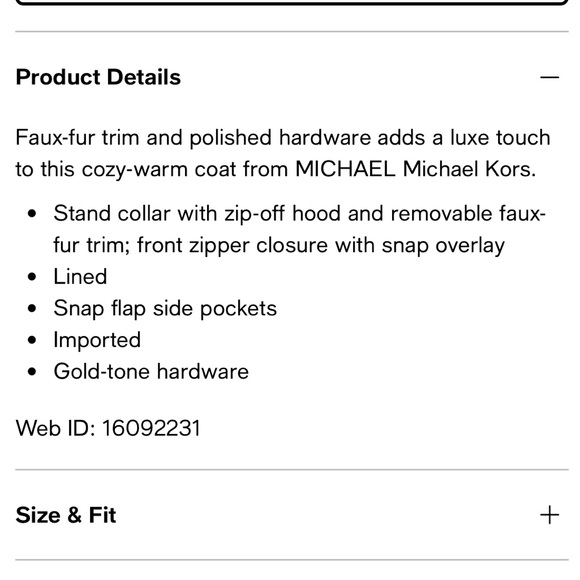 Women’s Faux-Fur-Collar Quilted Coat by Michael Kors - Picture 13 of 15